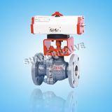 Pneumatic Flange Ball Valve (Type: Q641F)