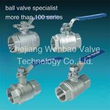 2PC Threaded Stainless Steel Ball Valve