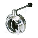 Manual Threaded Sanitary Butterfly Valve