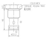 Hydraulic Check Valve, One Way Valve CV4