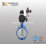 Pneumatic Wafer Butterfly Valve with CE Approved (D67X-10/16)