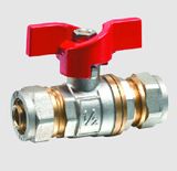 Quick Connection Brass Ball Valve with Butterfly Handle