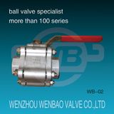 Three Piece High Pressure Stainless Steel Ball Valve