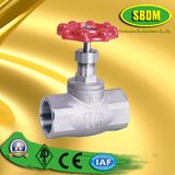 CF8m Screwed Bonnet Globe Valve with Hand Wheel