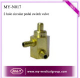 2 Hole Circular Pedal Switch Valve for Dental Unit