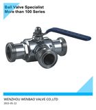 3 Way Male Threaded Sanitary Ball Valve