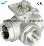 3 Way Female Thread Ball Valve with ISO5211