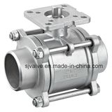 3PC Sanitary Butt Weld Ball Valve