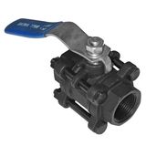 Carbon Steel Wcb 3PC Screwed/ Bw/Sw Ball Valve