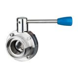 Stainless Steel Sanitary DIN Threaded Butterfly Valve (304/316L)