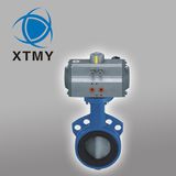 Sanitary Aluminium Horizontal Type Pneumatic Butterfly Valve