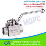 8500psi Hydraulic Carbon Steel High Pressure Manual Ball Valve NPT3/8