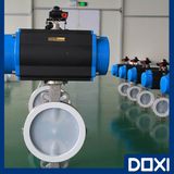 Pneumatic Low Torque PFA Butterfly Valve