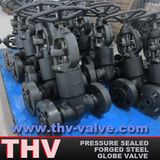 Flanged Type Forged Steel Pressure Sealed Globe Valve