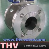 Flanged End V-Port Ball Valve