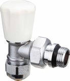 Angle Brass Radiator Valve with Plastic Valve