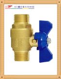 Standard Mm Brass Ball Valve with Butterfly Handle