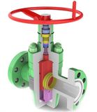 API 6A Cast Steel & Stainles Steel Gate Valve