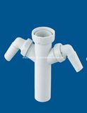 4-Way Drainer, Plastic Basin Waste Valve, Wash Basin Drainer