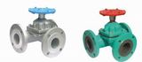 Three Way Lined Diaphragm Valve