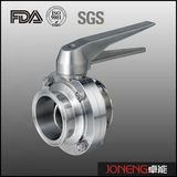 Stainless Steel Sanitary Clamped End Steel Handle Butterfly Valve (JN-BV2006)