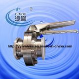 Sanitary Butterfly Valve with Stainless Steel Multi-Position Handle