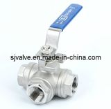 Ss304 L Type 3 Way Ball Valve