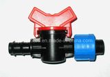 Agriculture Irrigation Plastic Barb-Lock Valve for Tape (BV011617)