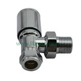 CE Chromed Brass Radiator Valves for 1/2