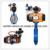 ANSI PTFE Seat Pneumatic Automatic Butterfly Valve (D67A1X-10/16)