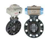 UPVC Pneumatic Butterfly Valve  2