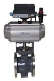 V-Notch Ball Soft Seal Ball Valve