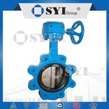 Hydraulic Actuator Grooved End Exhaust Ebro Butterfly Valve 1 Inch