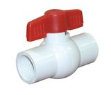 PVC Ball Valve, White, 3/4