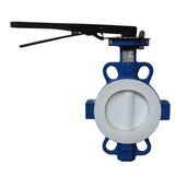 ANSI Ci Split Body PTFE Seated Wafer Butterfly Valve