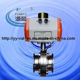 Sanitary Pneumatic Butterfly Valve (Aluminum)