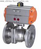 Ss316 Ss304 Material Pneumatic Ball Valve (Flanged end)