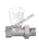 Brass Male Radiator Valve Straitht Chrome