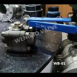 Three Piece High Pressure Carbon Steel A105 Ball Valve