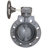 Plastic butterfly valve/PVC butterfly valve/worm gear butterfly valve