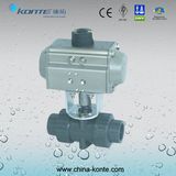 Q661f-10PVC-Pneumatic PVC Ball Valve