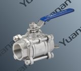 Sanitary Three Pieces Manual Ball Valve