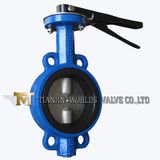 Lever Operated Wafer Butterfly Valve with Double Half Shaft (D71X-10/16)