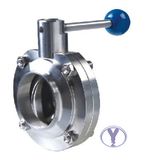 Sanitary Weld End Butterfly Valve with EPDM Seal