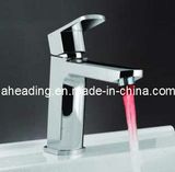 LED Light Basin Mixer