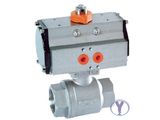 Thread 3PC Ball Valve with Pneumatic Actuator