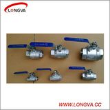 Sanitary Stainless Steel Two Piece Female Threaded Ball Valve