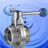 DIN Sanitary Thread Butterfly Valve