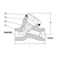 Y-Pattern Piston Check Valve (LIFC3008)