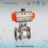 Q641f-16p/R Pneumatic Flanged Ball Valve